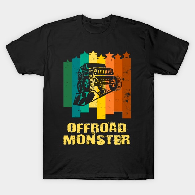 Offroad Monster Jeep gift T-Shirt by Lomitasu
